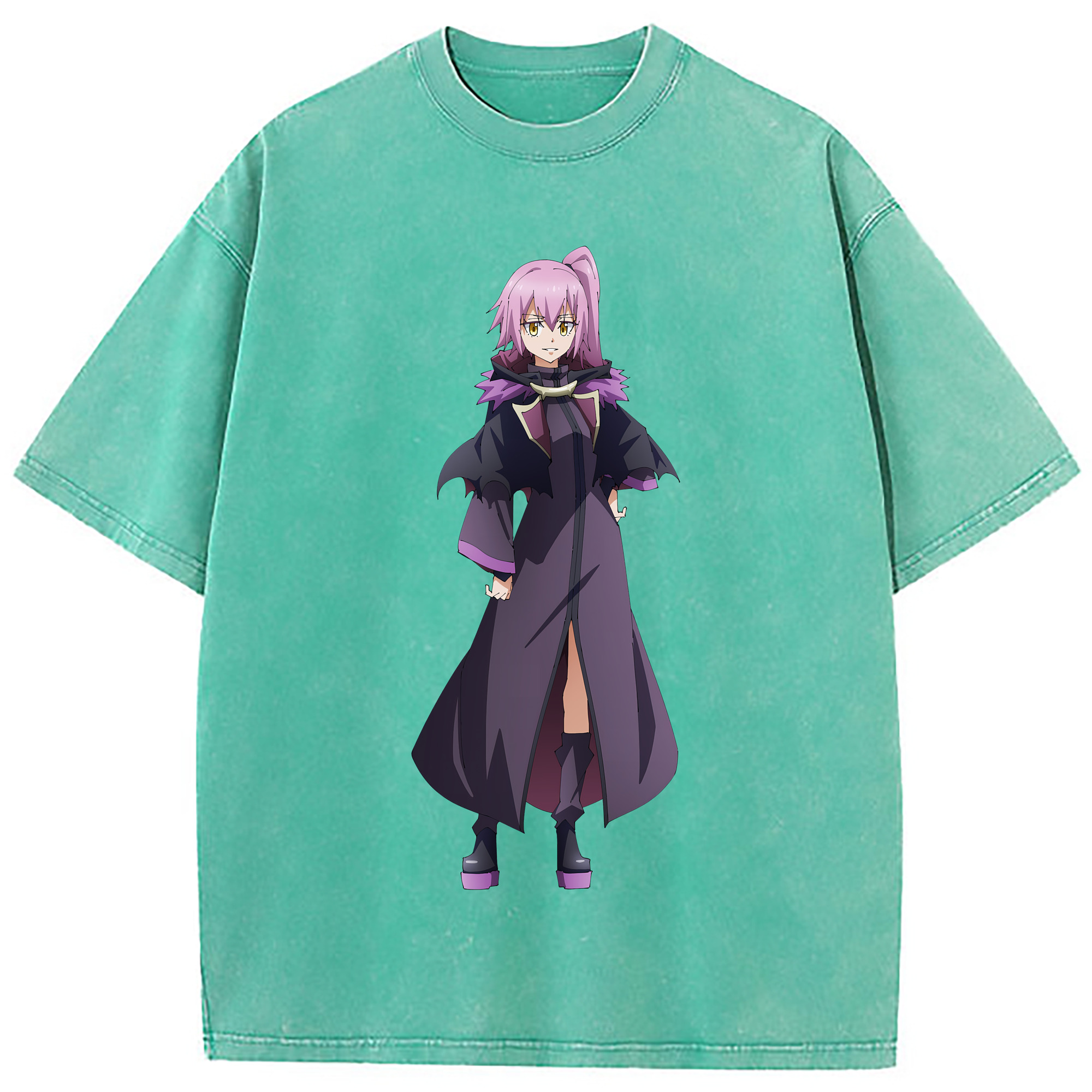 （画像用） 転スラ Regarding Reincarnated to Slime 綿100% ヴィンテージ風 半袖Tシャツ（フロントプリント）